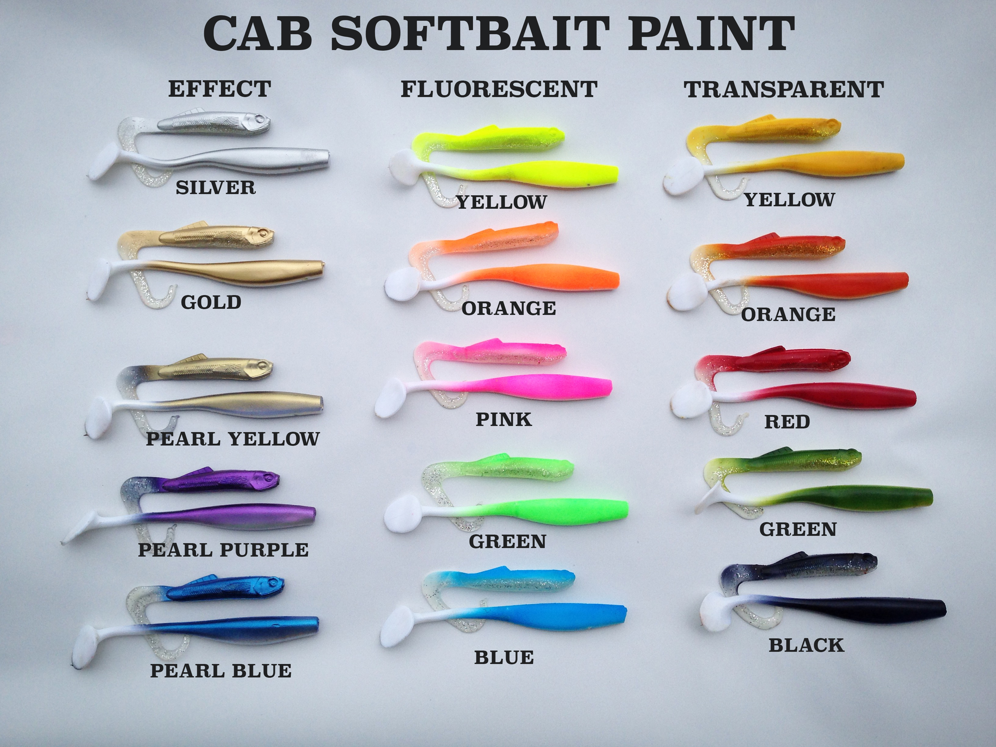 CABSOFTBAITPAINT_colormap CAB SP Effect Pearl White 50ml Airbrush Color