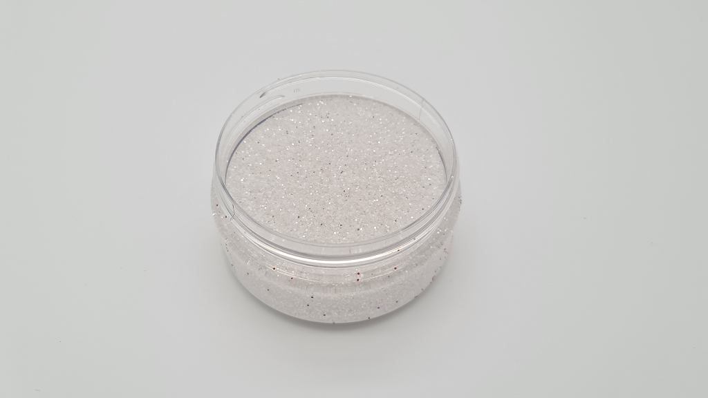 Irisierend-Silber-0-6mm MIKATECH Glitter 0,6mm Irisierend Silber 100ml