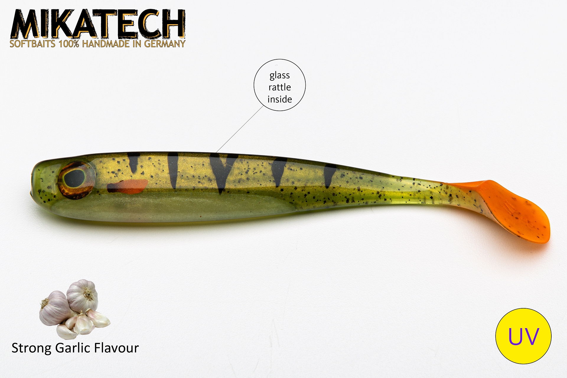 MIKATECH Real Shad 18 cm Barsch UV MIKATECH Real Shad 18 cm Barsch UV