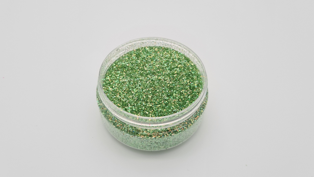 Irisierend-Moosgr-n-0-6mm MIKATECH Glitter 0,6mm Irisierend Moosgrün 100ml