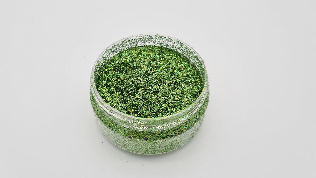 Holo-Armeegr-n-0-6mm MIKATECH Glitter 0,6mm Holo Armeegrün 100ml