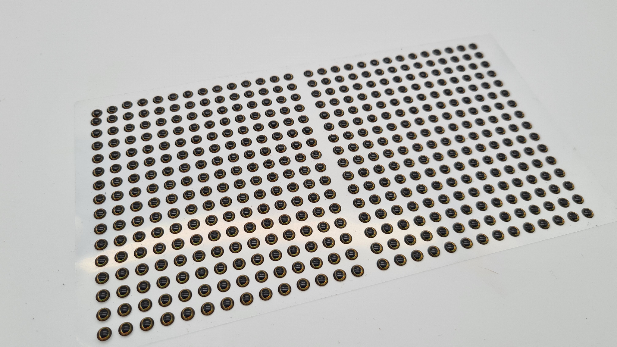 Natural-Gold-4mm MIKATECH Epoxy 3D Augen 4mm Natural Gold 448er Karte