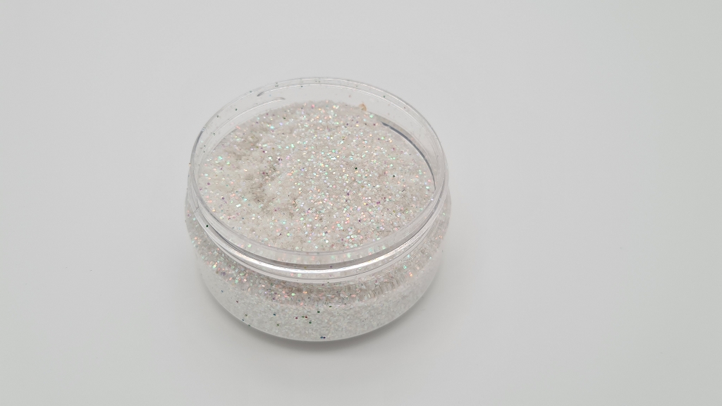 Holo-Silber-0-6mm MIKATECH Glitter 0,6mm Holo Silber 100ml