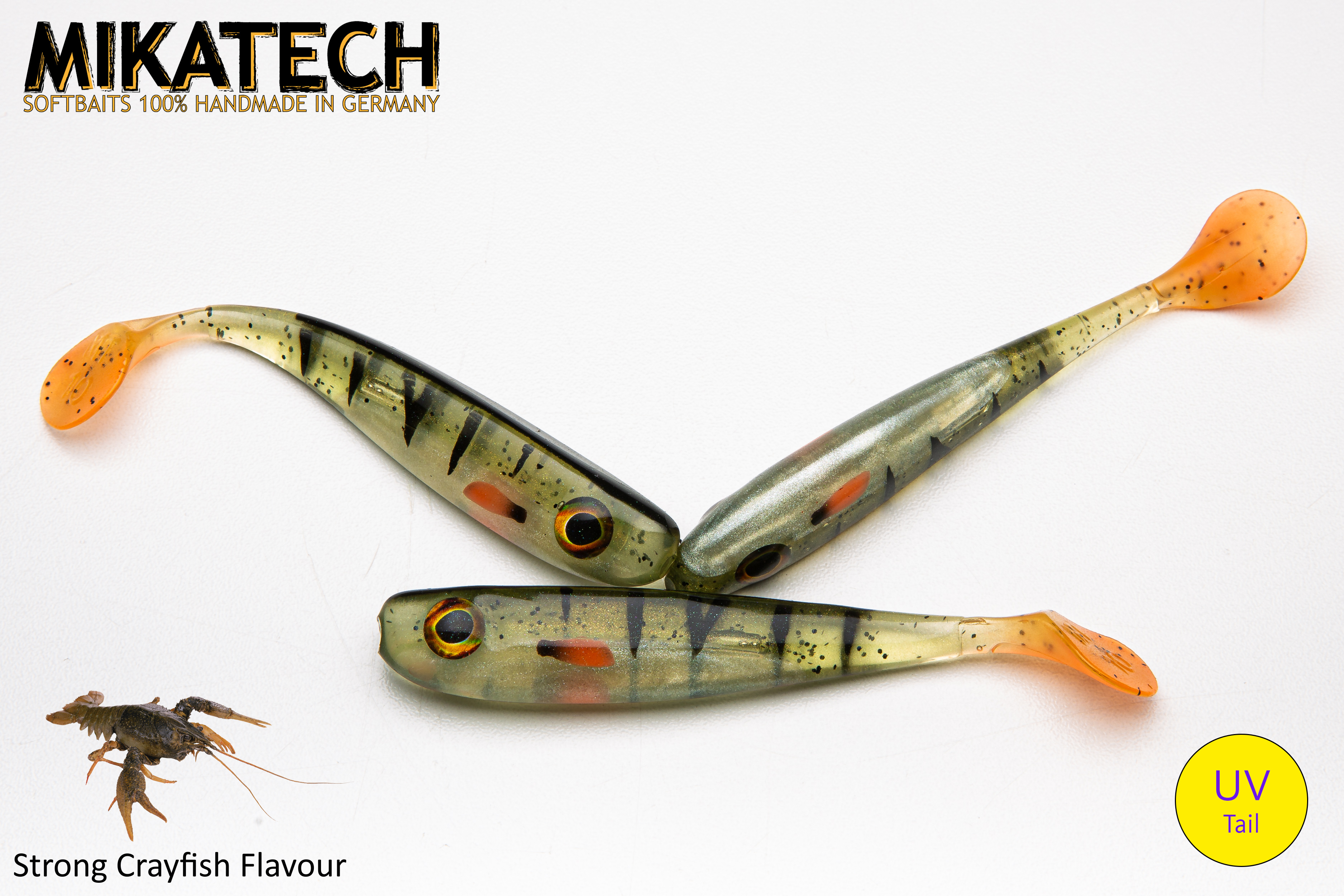 MIKATECH Real Shad 10 cm Barsch UV