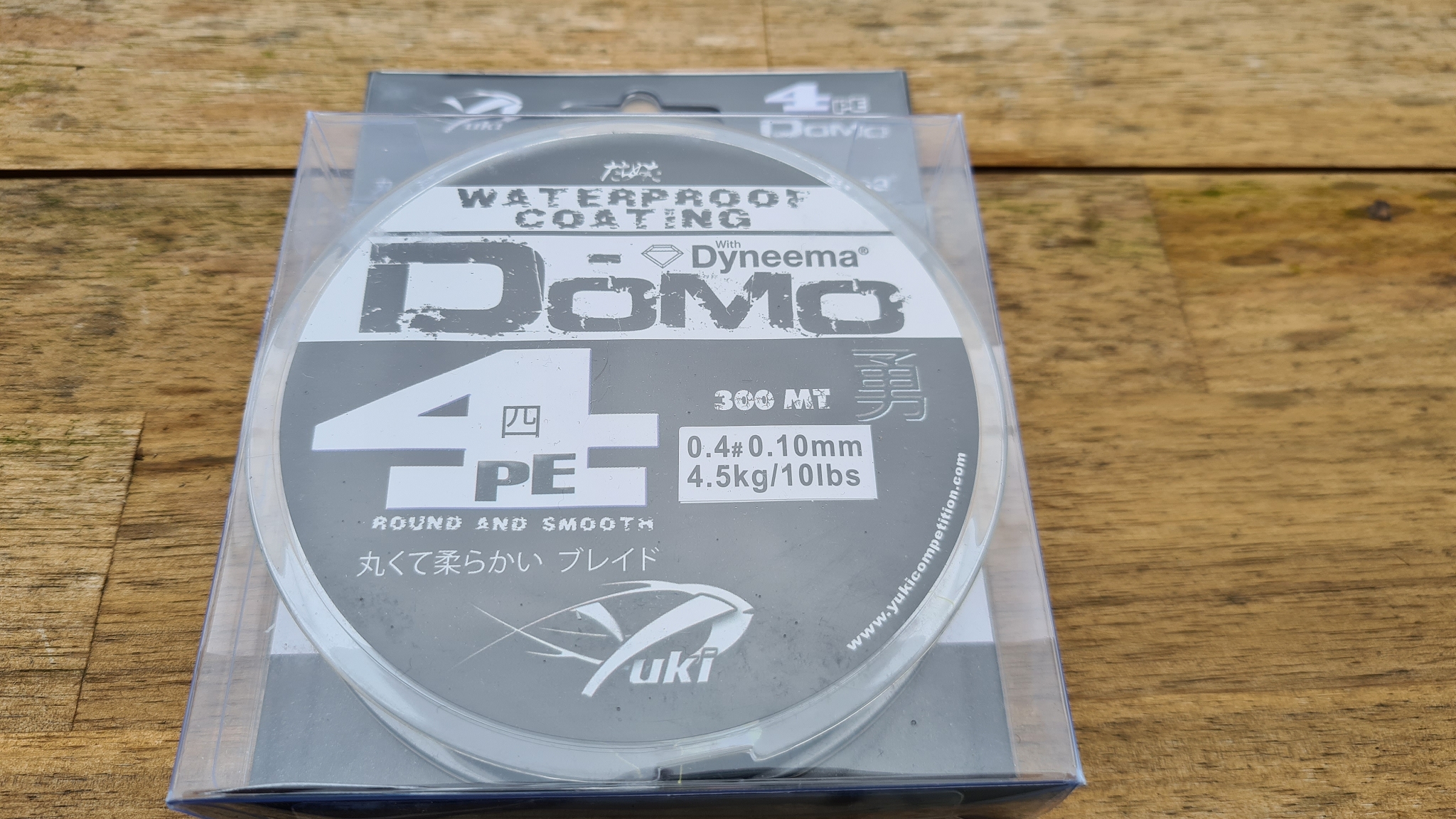 YUKI Domo 4 PE geflochtene Schnur 300m 0,10mm Gelb