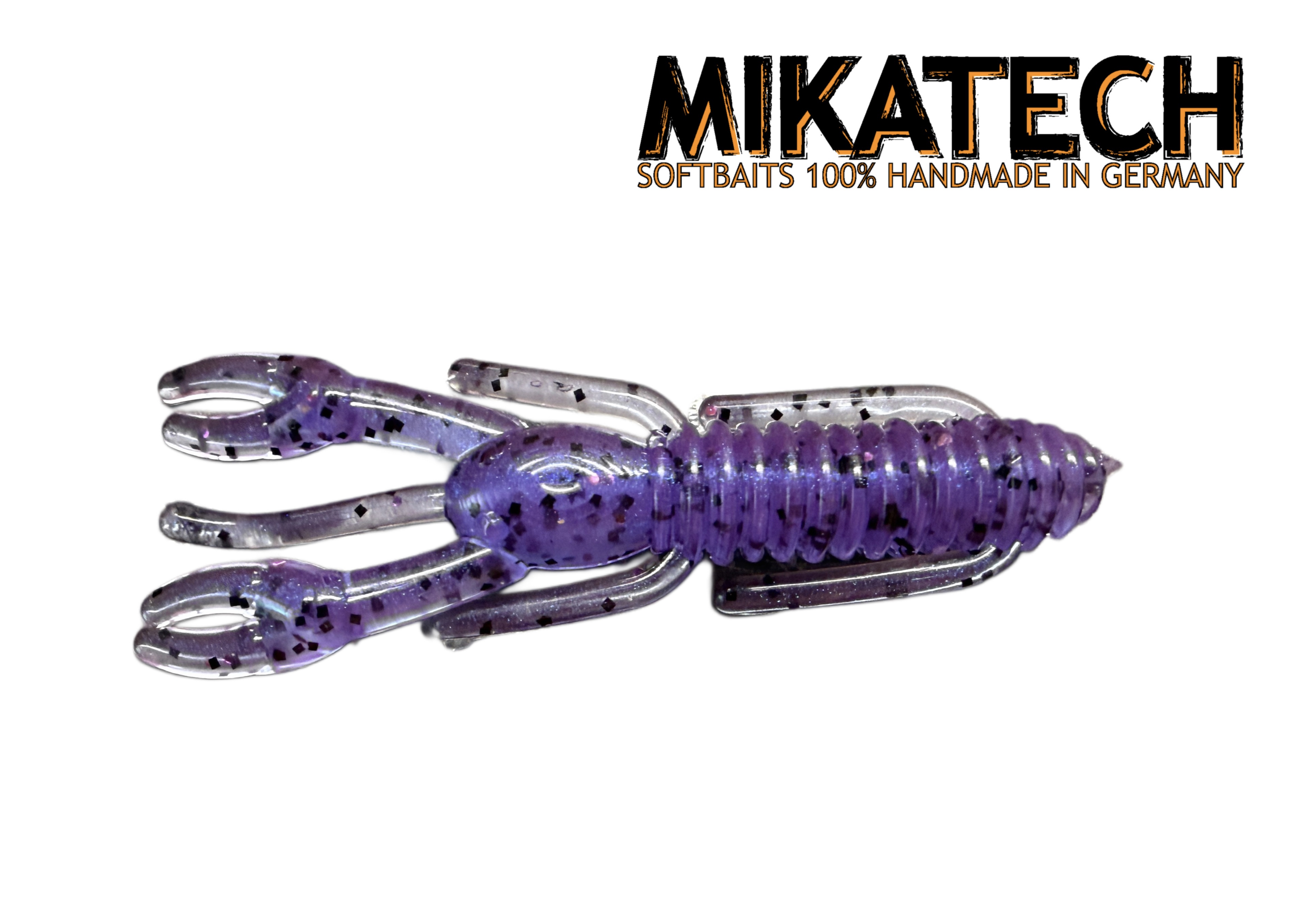 MIKATECH Real Craw 8cm Purple Junebug UV