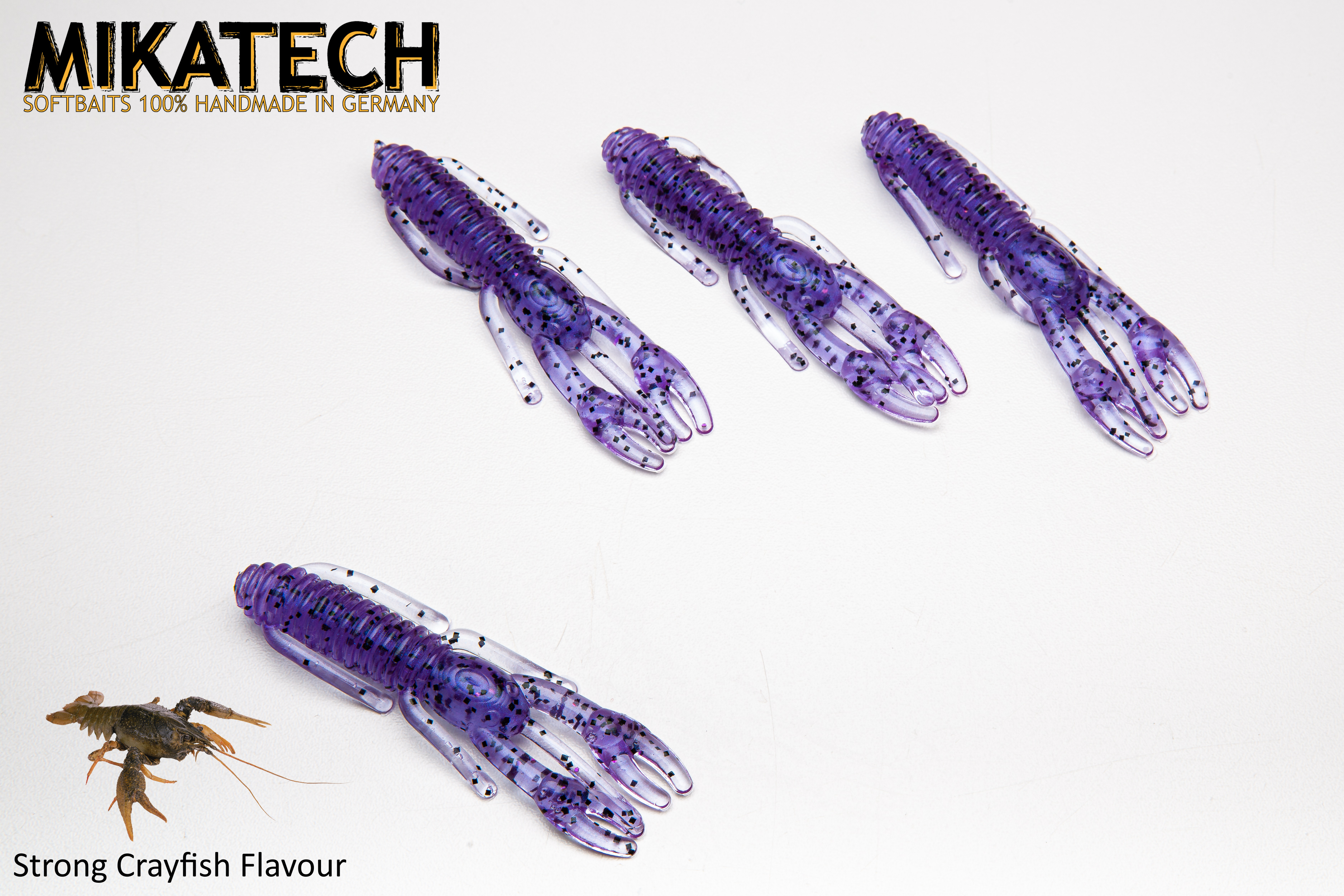 MIKATECH Real Craw 8cm Purple Junebug
