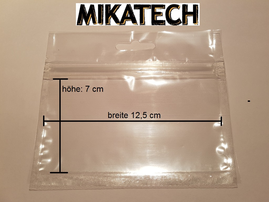 Druckverschlussbeutel-12-5x7cm MIKATECH Druckverschlussbeutel 12,5x7cm 100 Stück