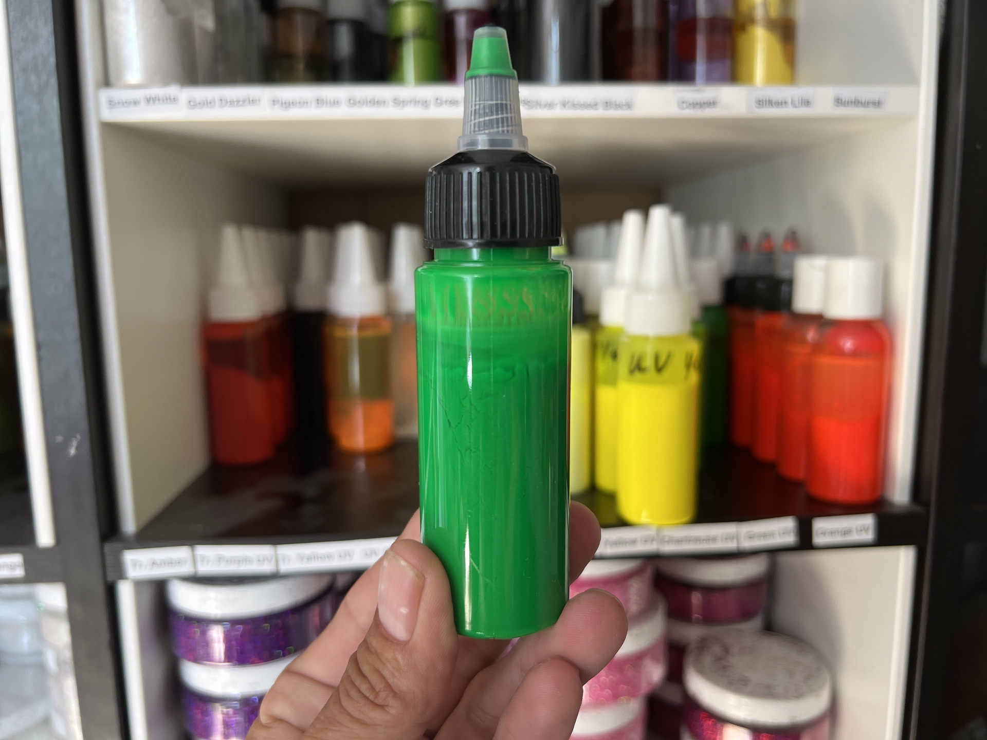 SABOFLEX UV Fluo Green Plastisolfarbe 50g SABOFLEX UV Fluo Green Plastisolfarbe 50g