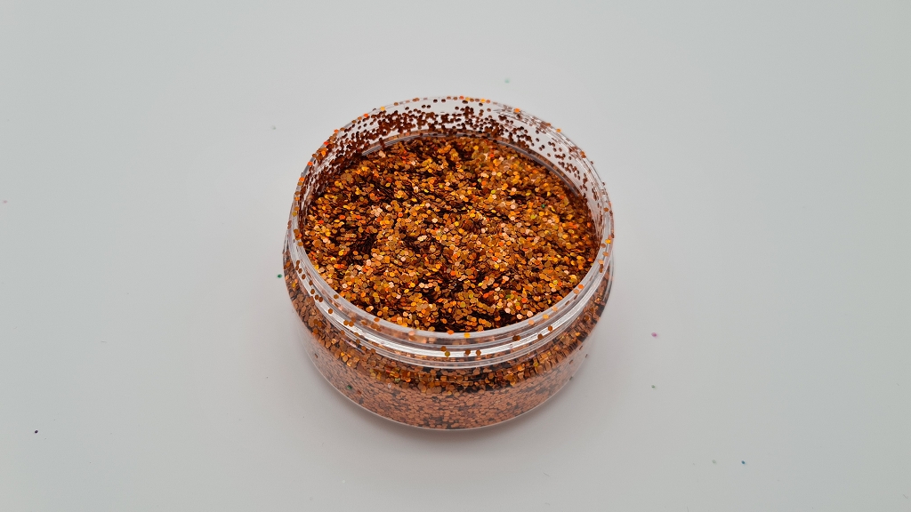 MIKATECH Glitter 1mm Irisierend Orange 100ml