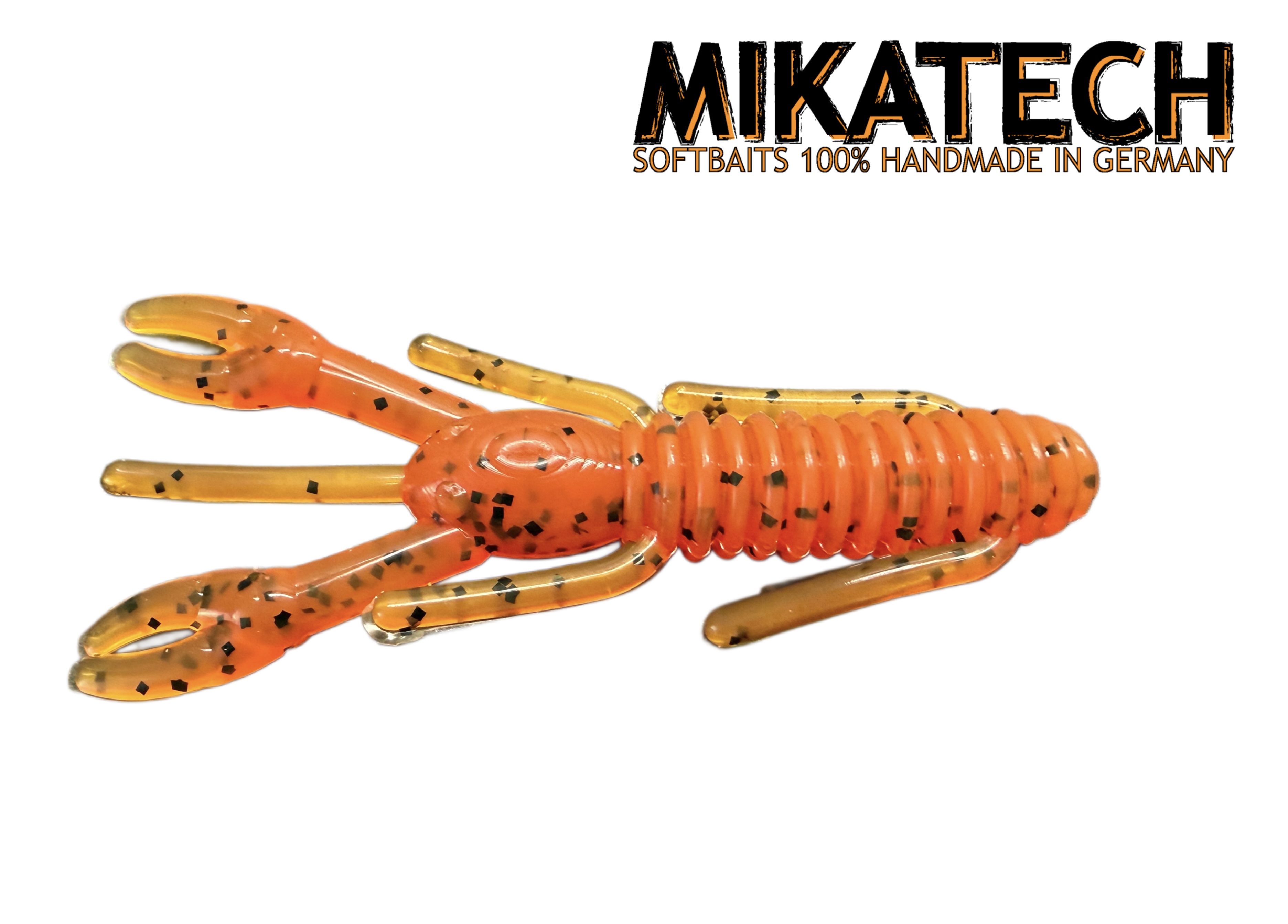 MIKATECH Real Craw 8cm Orange Motoroil Black Flake UV