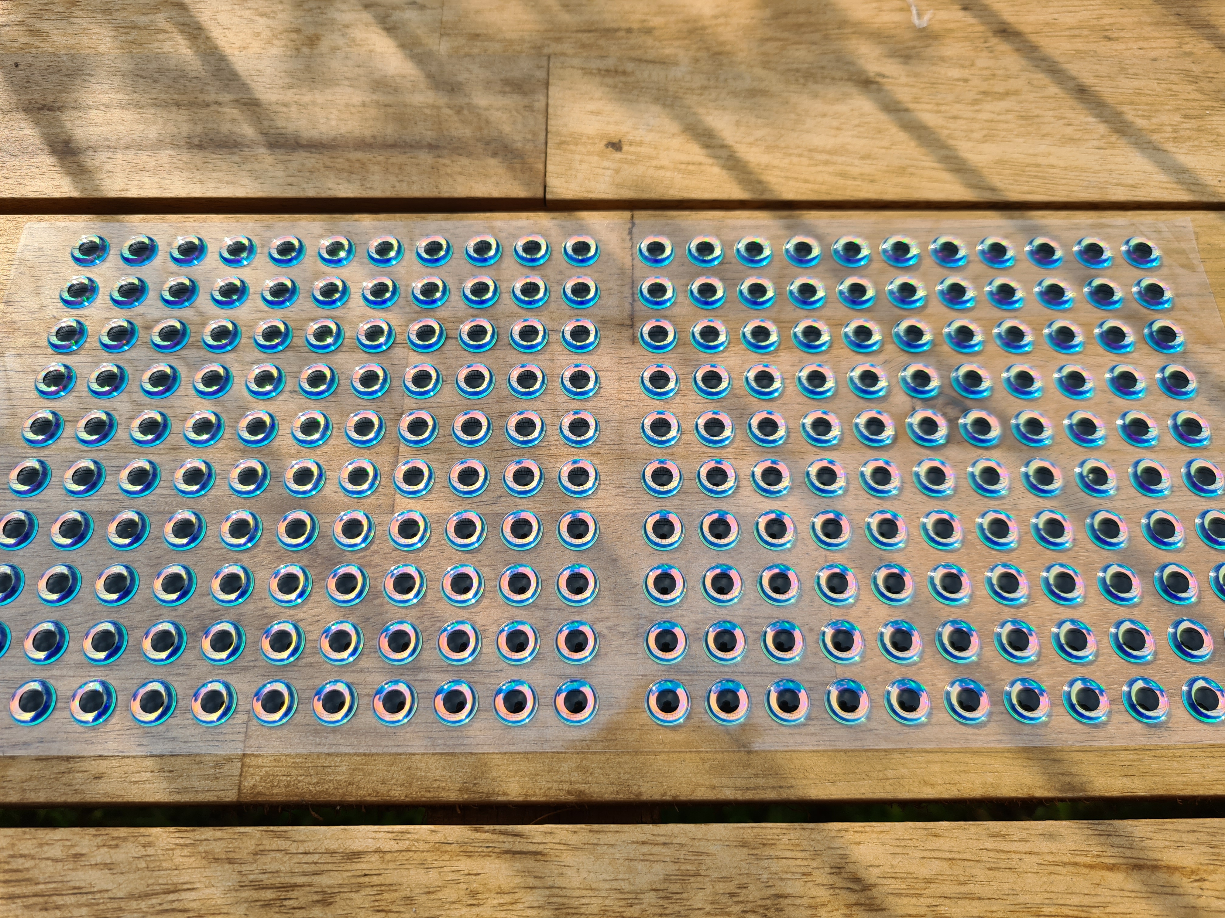 8mm-Super-Pearl MIKATECH Epoxy 3D Augen 8mm Super Pearl 220er Karte