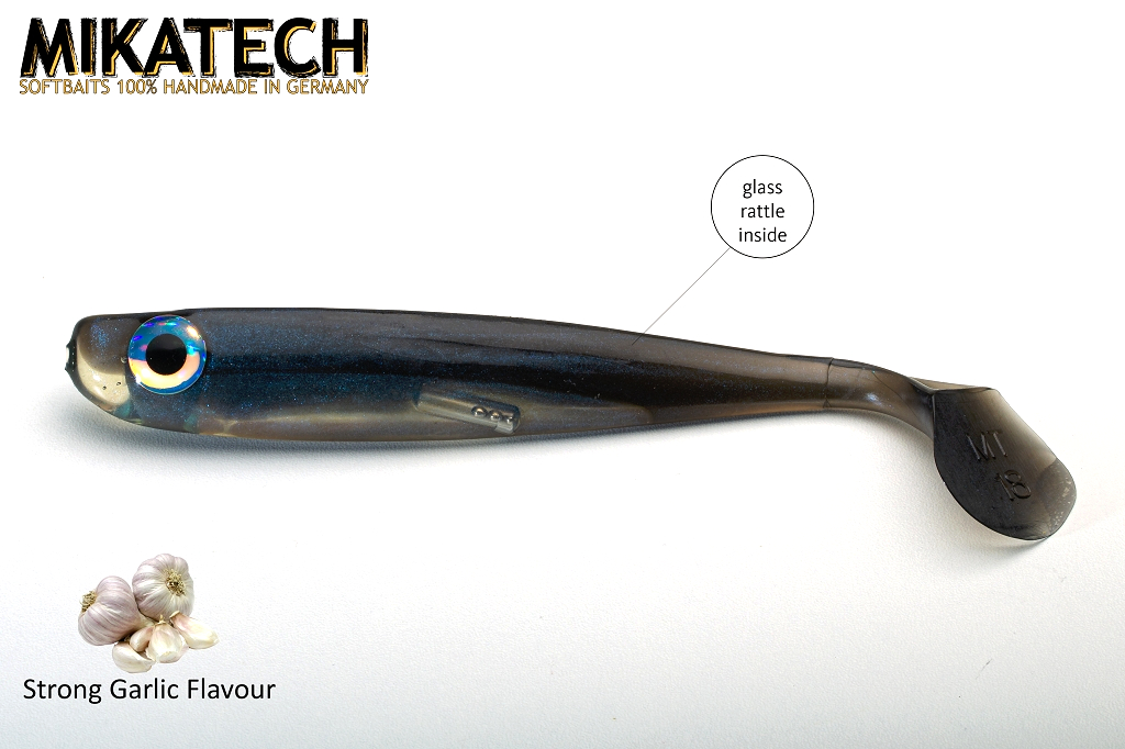 Real-Shad-18-cm-Black-Shiner MIKATECH Real Shad 18 cm Black Shiner