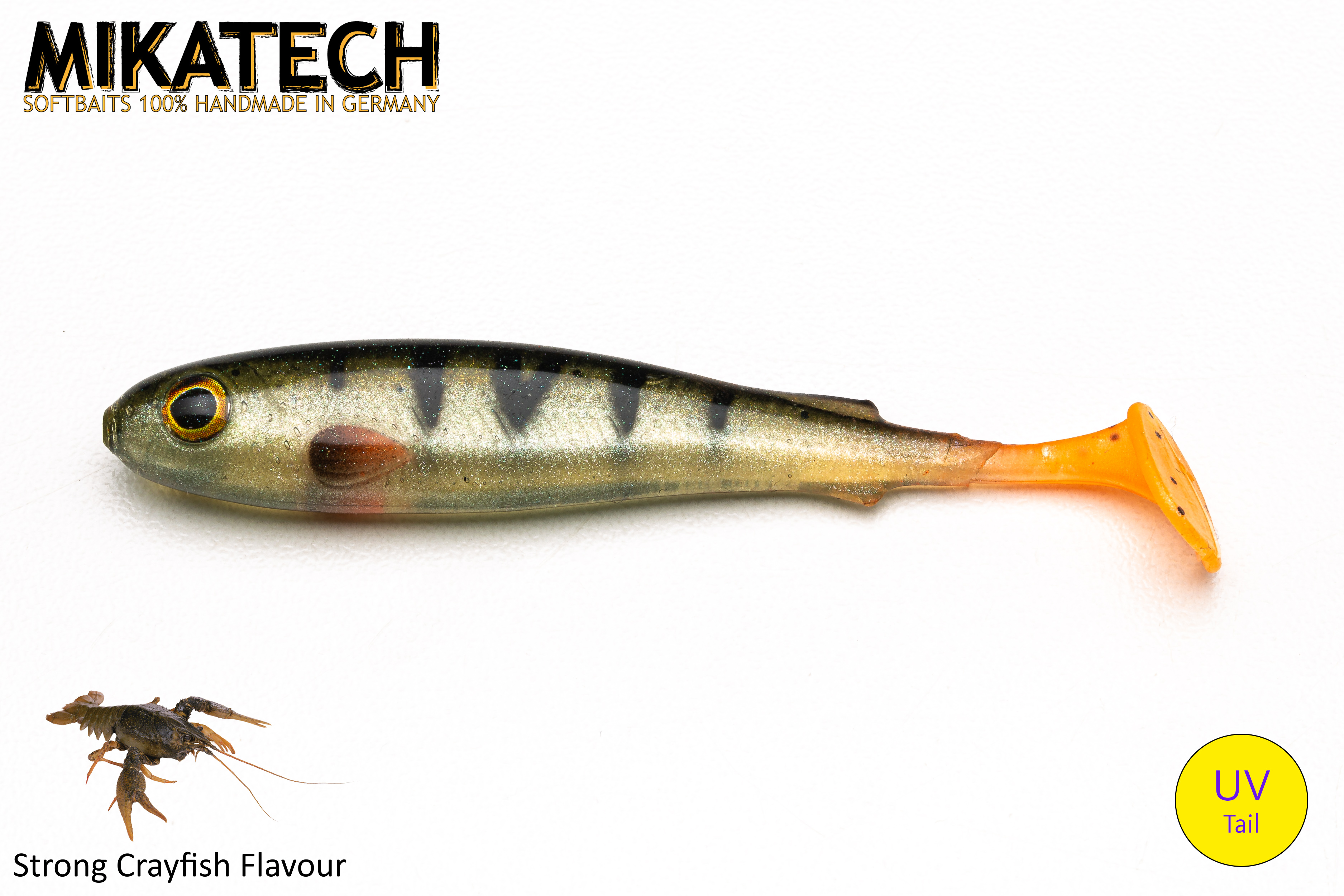 MIKATECH Barschfutter 7,5 cm Barsch UV