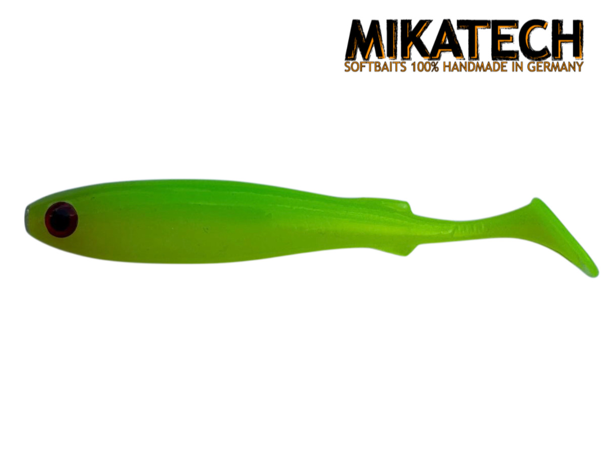 MIKATECH Barschfutter 7,5 cm Chartreuse UV