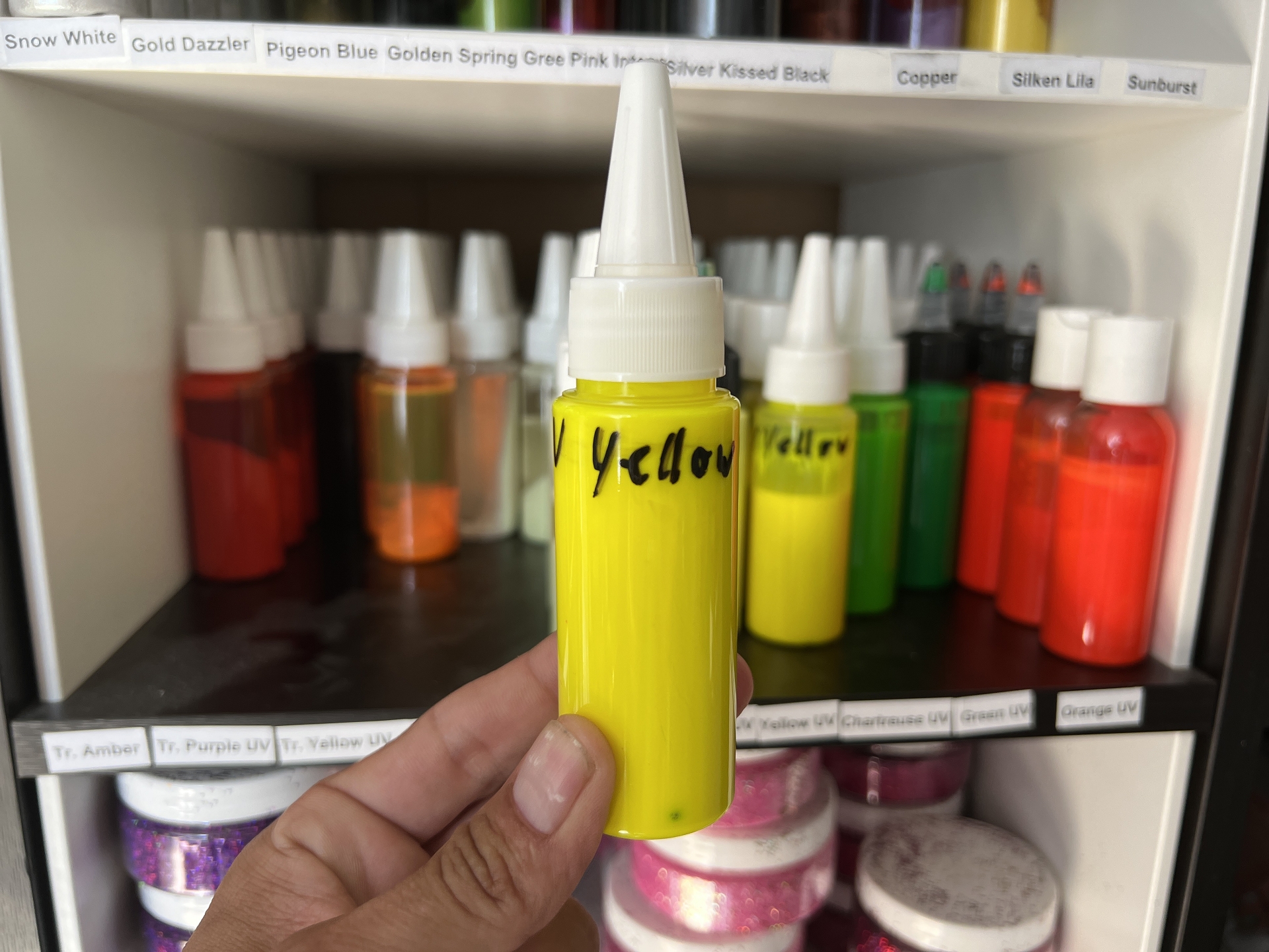 SABOFLEX UV Fluo Yellow Plastisolfarbe 50g